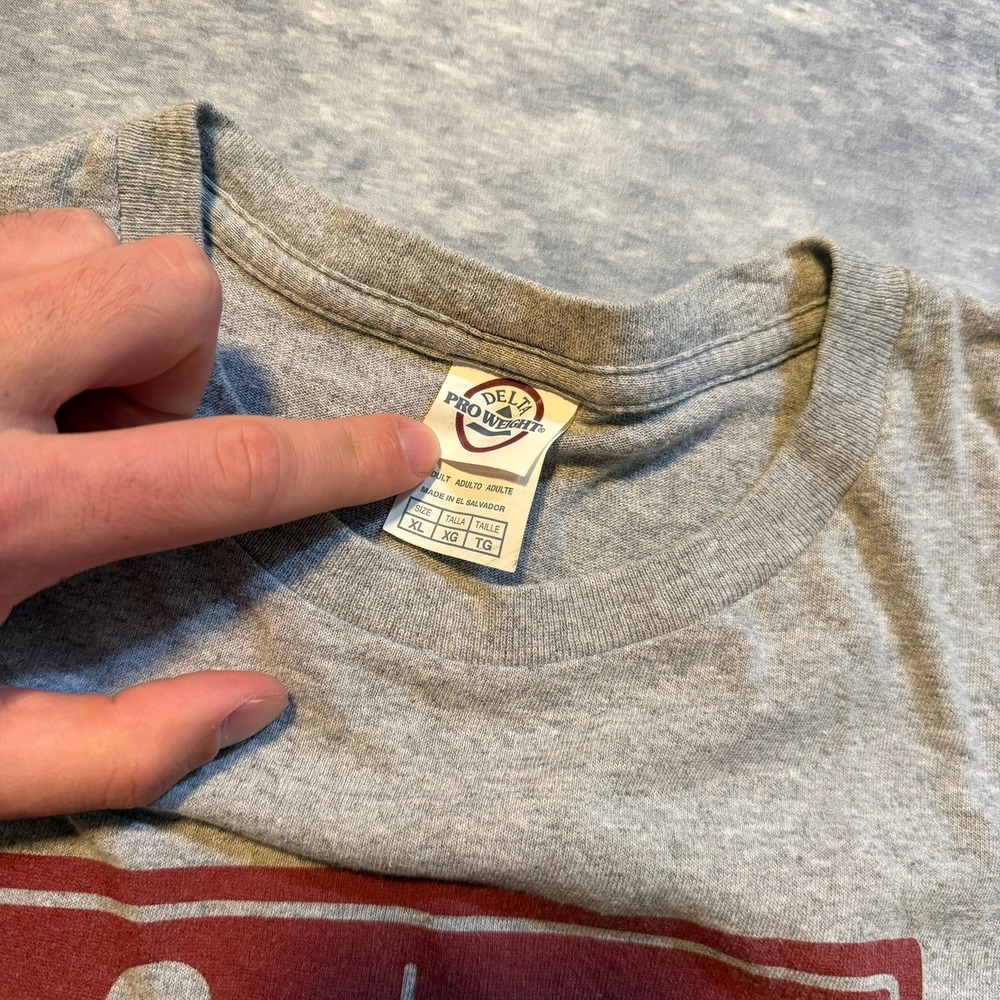 Vintage Mens Gray Funny Vulgar Home Toilet Humor Graphic T-Shirt XL Joke - Picture 4 of 6